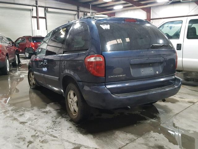 1D4GP25R66B672254 - 2006 DODGE CARAVAN SE BLUE photo 3