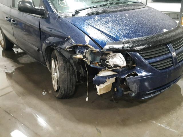 1D4GP25R66B672254 - 2006 DODGE CARAVAN SE BLUE photo 9