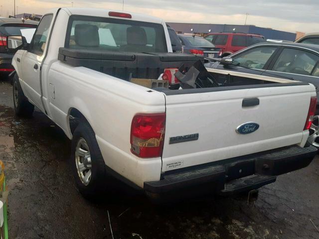 1FTKR1ADXAPA26684 - 2010 FORD RANGER WHITE photo 3