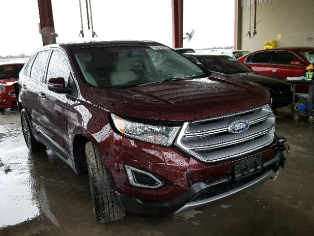 2FMPK3K8XHBB79375 - 2017 FORD EDGE TITAN MAROON photo 1