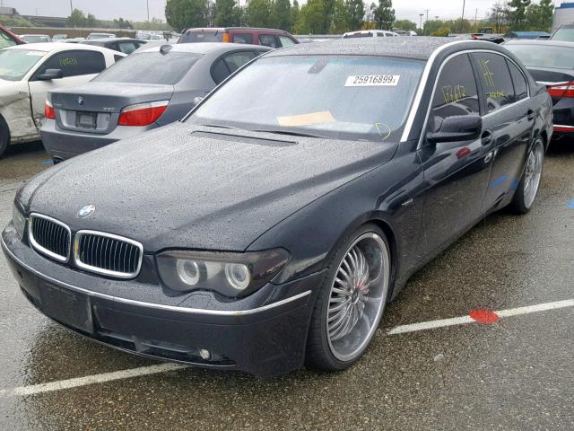 WBAGN63404DS45796 - 2004 BMW 745 LI BLACK photo 2