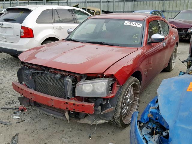 2B3KA33V79H628856 - 2009 DODGE CHARGER SX RED photo 2