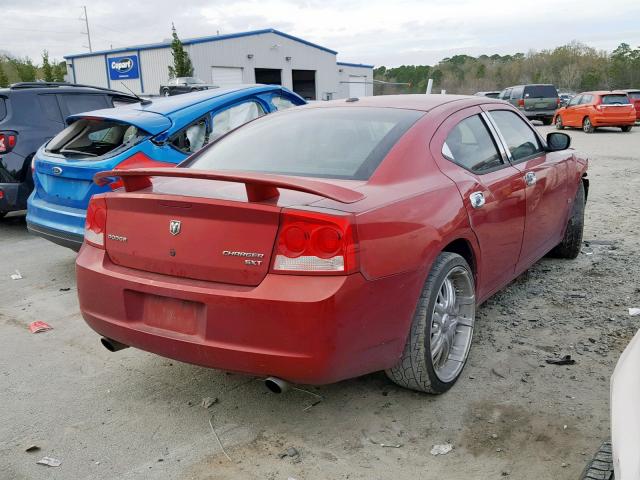 2B3KA33V79H628856 - 2009 DODGE CHARGER SX RED photo 4