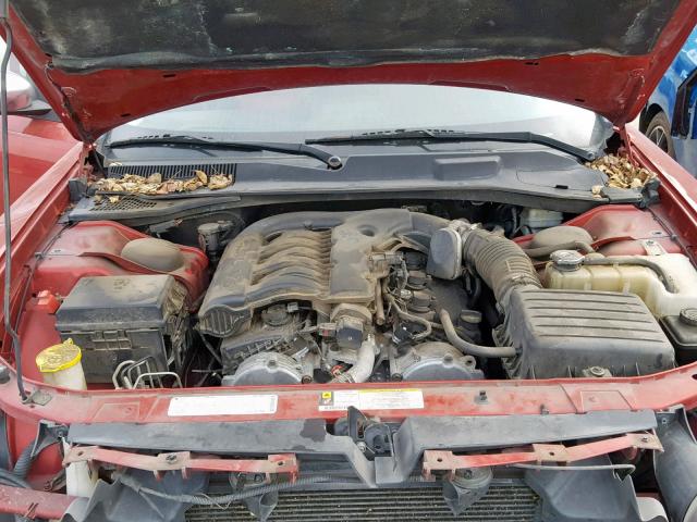 2B3KA33V79H628856 - 2009 DODGE CHARGER SX RED photo 7