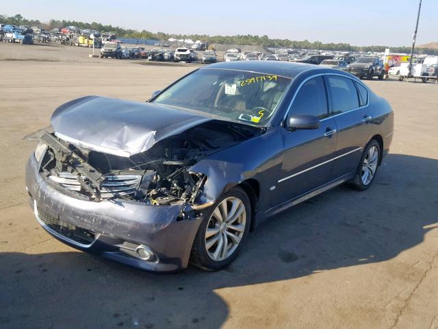 JNKBY01FX9M750143 - 2009 INFINITI M45 BLACK photo 2