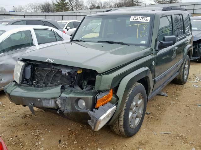 1J8HG48P67C690572 - 2007 JEEP COMMANDER 绿色 照片 2