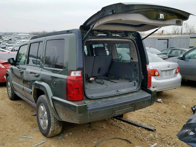 1J8HG48P67C690572 - 2007 JEEP COMMANDER 绿色 照片 3