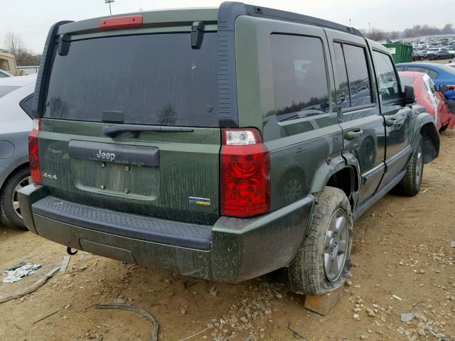 1J8HG48P67C690572 - 2007 JEEP COMMANDER 绿色 照片 4