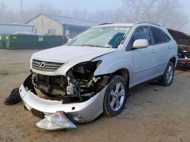 JTJHW31U982067309 - 2008 LEXUS RX 400H SILVER photo 2