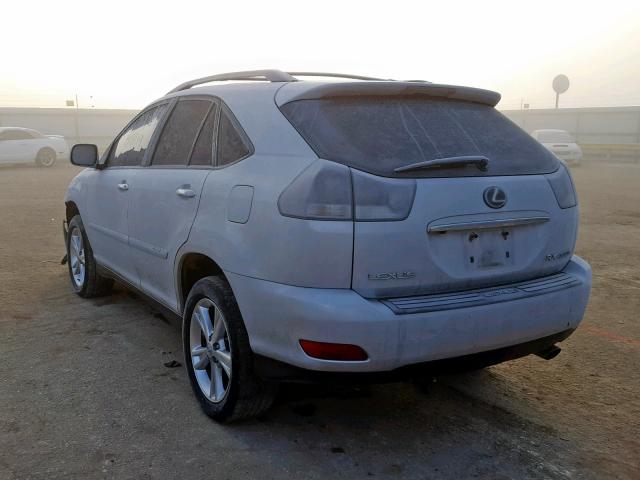 JTJHW31U982067309 - 2008 LEXUS RX 400H SILVER photo 3