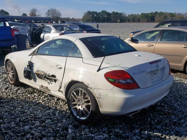 WDBWK54F39F211573 - 2009 MERCEDES-BENZ SLK 300 WHITE photo 3