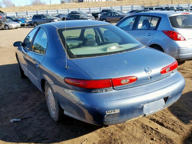 1MEFM53SXXA635450 - 1999 MERCURY SABLE LS BLUE photo 3