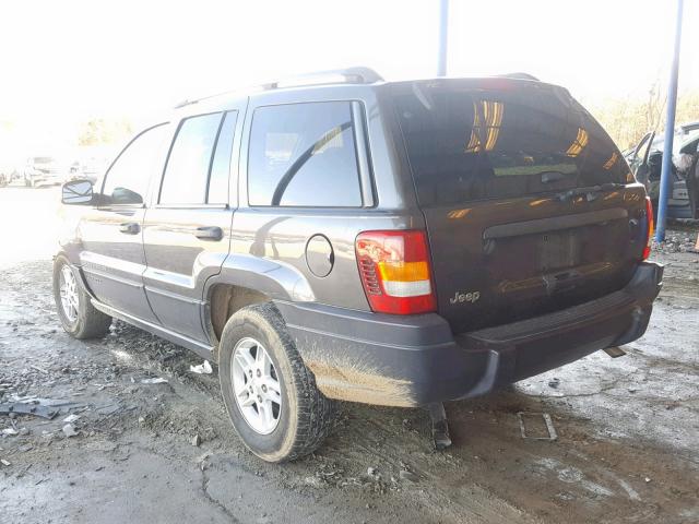 1J4GX48S44C412220 - 2004 JEEP GRAND CHER GRAY photo 3