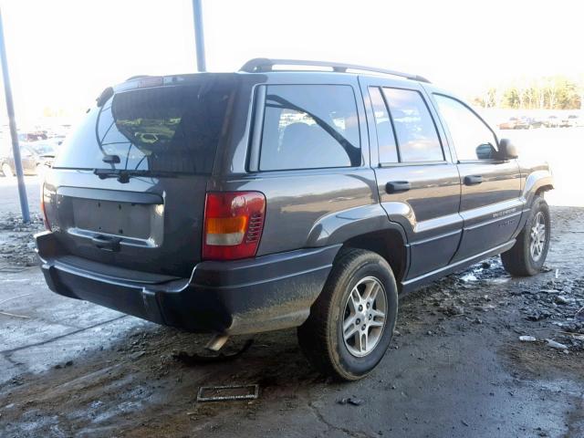 1J4GX48S44C412220 - 2004 JEEP GRAND CHER GRAY photo 4