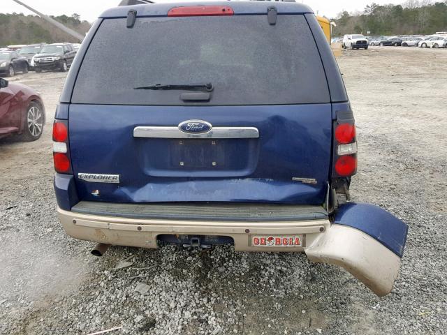 1FMEU64E46UB35918 - 2006 FORD EXPLORER E BLUE photo 9