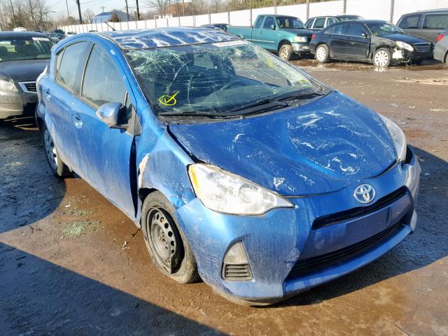 JTDKDTB3XE1562057 - 2014 TOYOTA PRIUS C BLUE photo 1