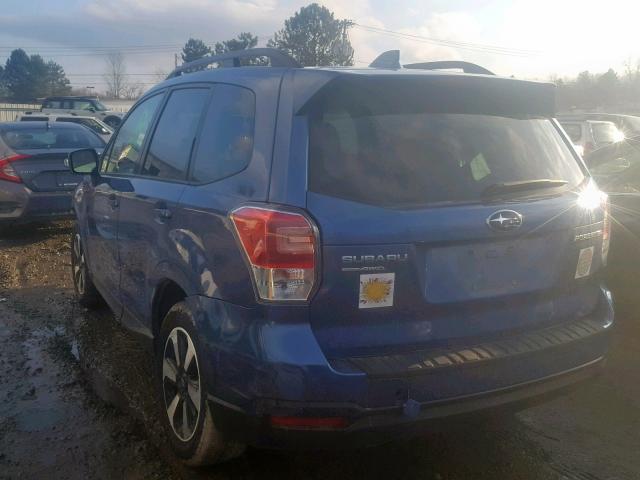 JF2SJAEC4JH431914 - 2018 SUBARU FORESTER 2 BLUE photo 3