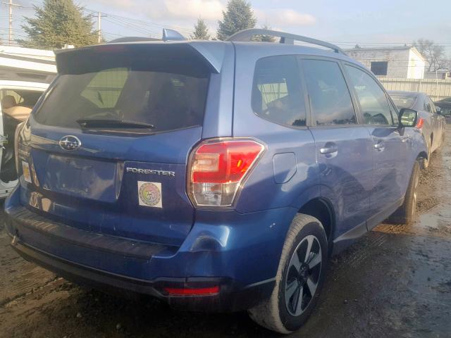 JF2SJAEC4JH431914 - 2018 SUBARU FORESTER 2 BLUE photo 4