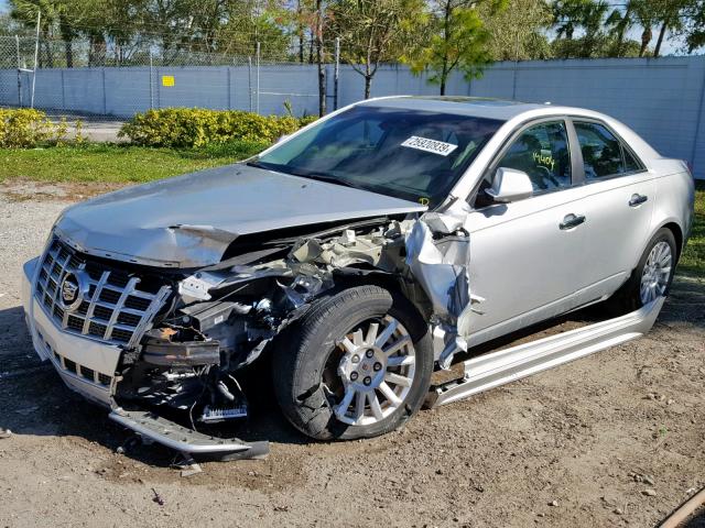 1G6DE5E50D0133631 - 2013 CADILLAC CTS LUXURY SILVER photo 2