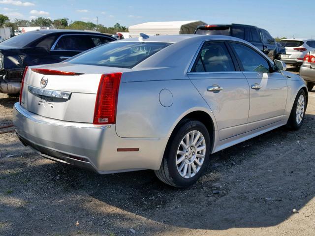 1G6DE5E50D0133631 - 2013 CADILLAC CTS LUXURY SILVER photo 4