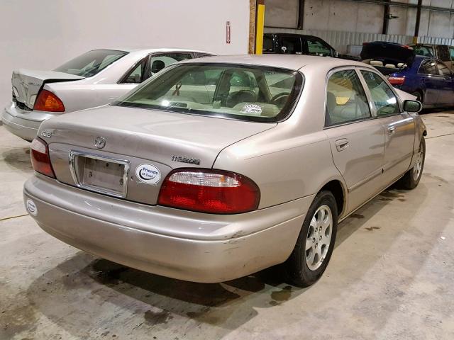 1YVGF22E225307333 - 2002 MAZDA 626 LX BEIGE photo 4