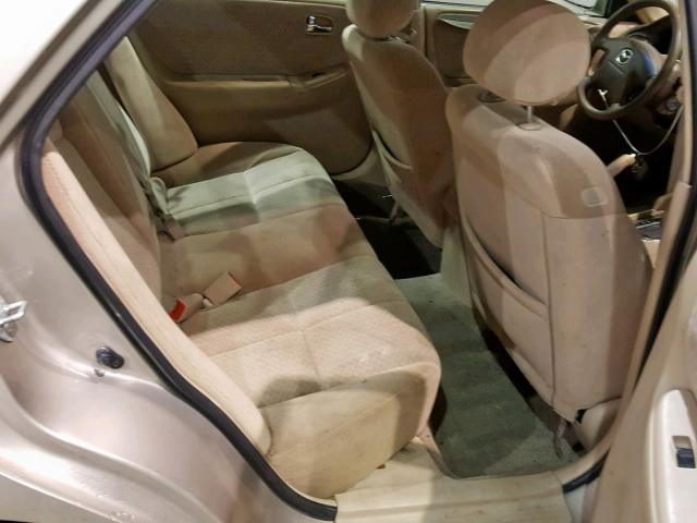 1YVGF22E225307333 - 2002 MAZDA 626 LX BEIGE photo 6