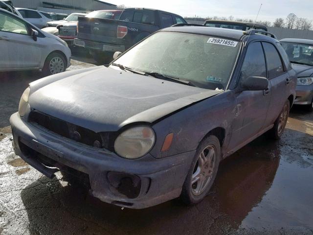 JF1GG65572G827799 - 2002 SUBARU IMPREZA TS BLUE photo 2