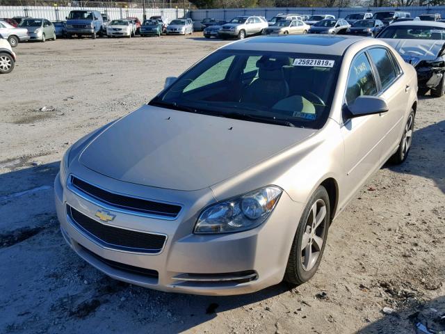 1G1ZJ57B494184124 - 2009 CHEVROLET MALIBU 2LT TAN photo 2