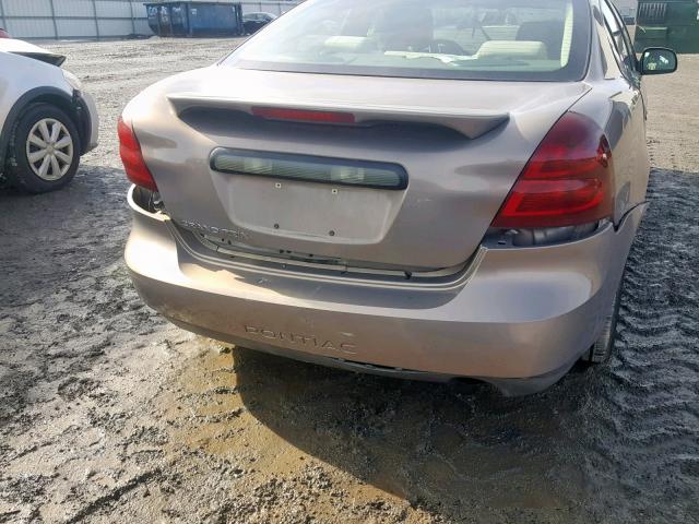 2G2WP582661261045 - 2006 PONTIAC GRAND PRIX TAN photo 9
