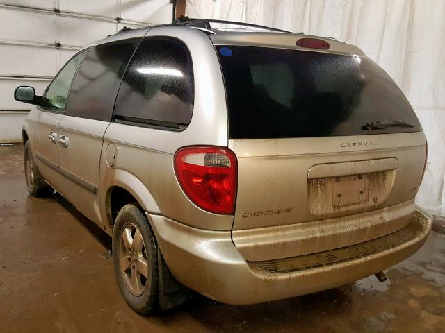 1D4GP45R15B277022 - 2005 DODGE CARAVAN SX SILVER photo 3