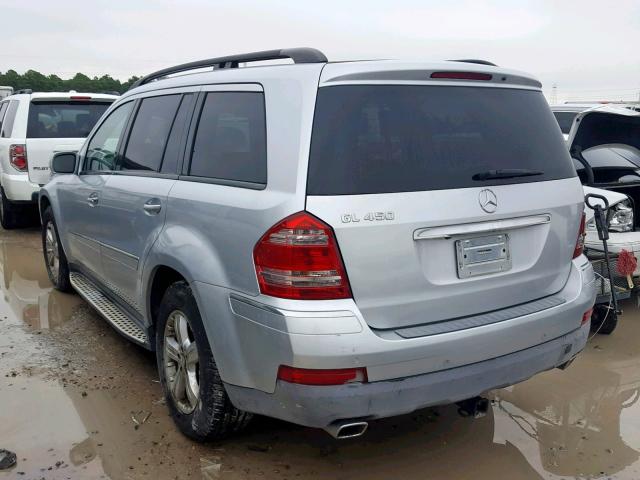 4JGBF71E78A332089 - 2008 MERCEDES-BENZ GL 450 4MA SILVER photo 3