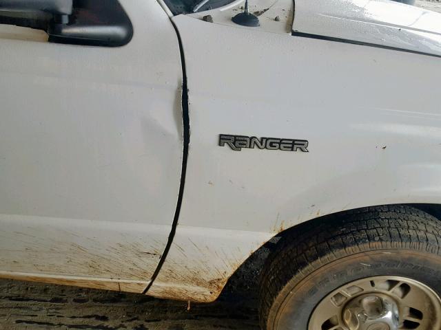 1FTCR10A9TPB20599 - 1996 FORD RANGER WHITE photo 9