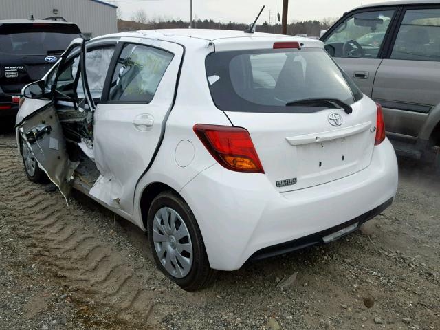 VNKKTUD30HA081011 - 2017 TOYOTA YARIS L WHITE photo 3