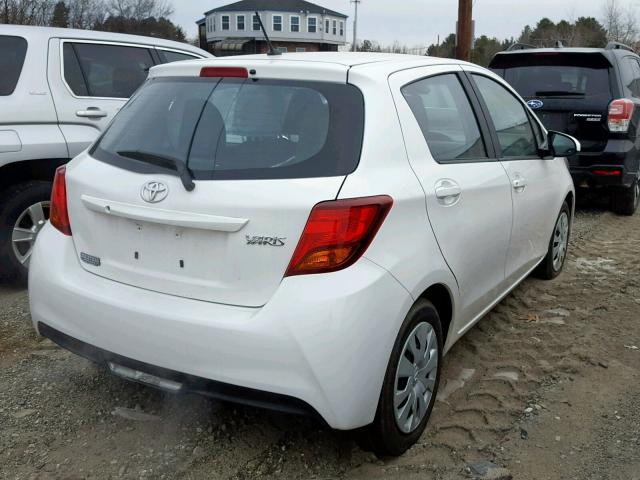 VNKKTUD30HA081011 - 2017 TOYOTA YARIS L WHITE photo 4