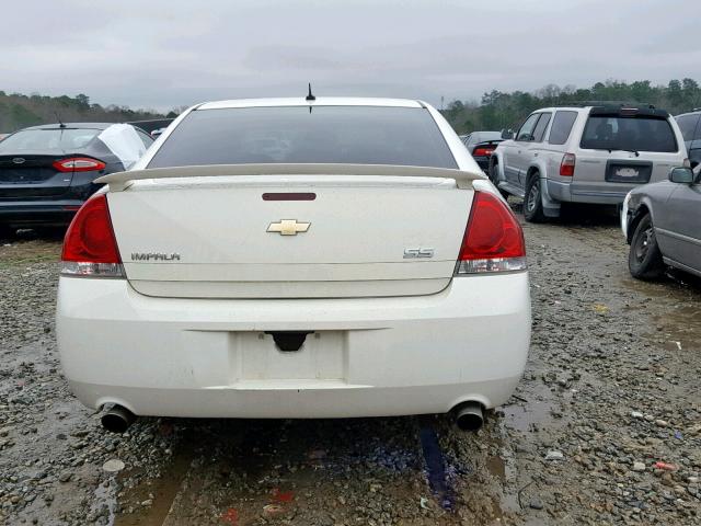 2G1WD58C689100236 - 2008 CHEVROLET IMPALA SUP თეთრი ფოტო 9