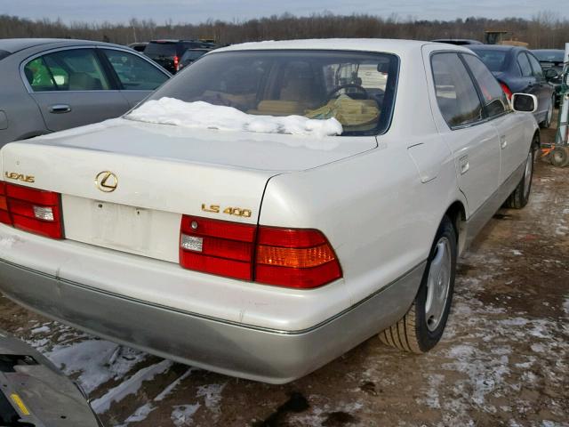 JT8BH28F5X0166318 - 1999 LEXUS LS 400 WHITE photo 4