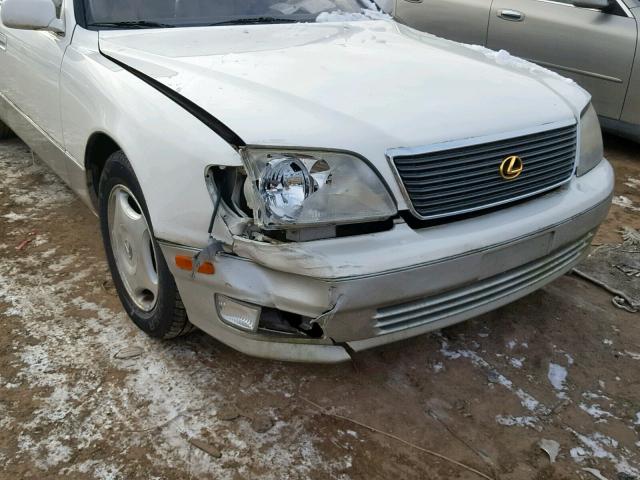 JT8BH28F5X0166318 - 1999 LEXUS LS 400 WHITE photo 9