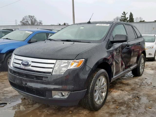 2FMDK4JC1ABA89181 - 2010 FORD EDGE SEL BLACK photo 2