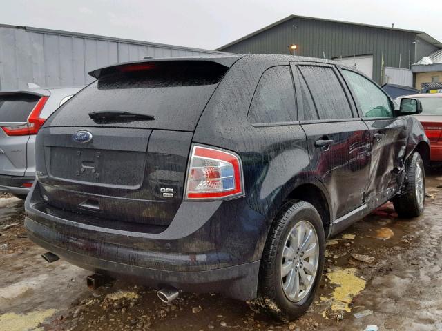 2FMDK4JC1ABA89181 - 2010 FORD EDGE SEL BLACK photo 4