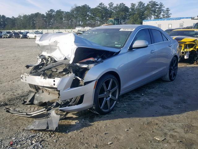 1G6AA5RX9D0136196 - 2013 CADILLAC ATS SILVER photo 2