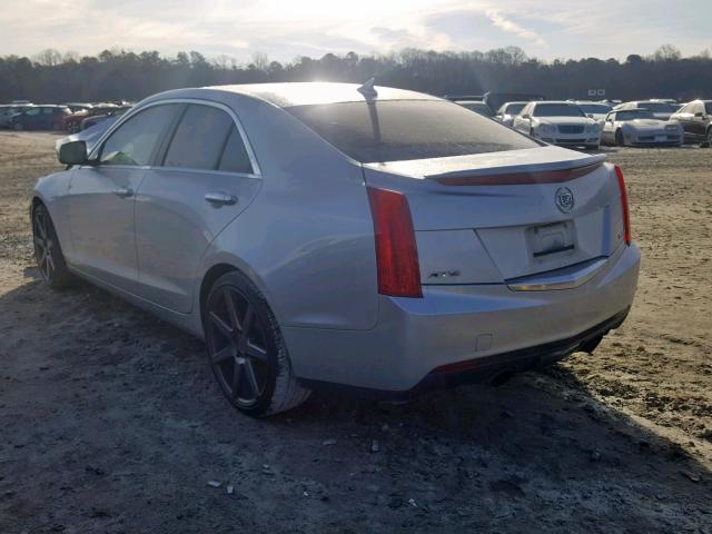 1G6AA5RX9D0136196 - 2013 CADILLAC ATS SILVER photo 3