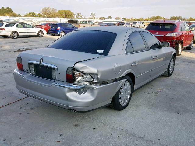 1LNHM86S93Y679508 - 2003 LINCOLN LS SILVER photo 4