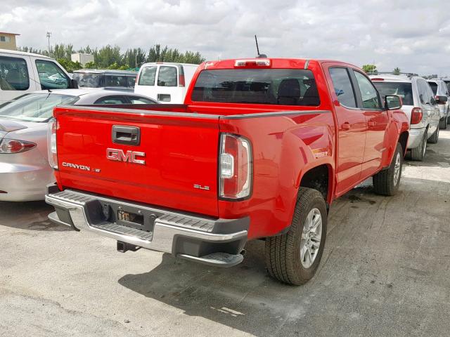 1GTG5CEN9K1134007 - 2019 GMC CANYON SLE RED photo 4