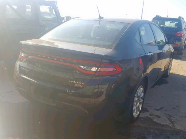 1C3CDFCB0ED700266 - 2014 DODGE DART LIMIT BLACK photo 4