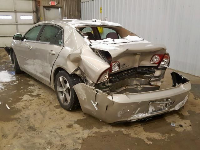 1G1ZC5E11BF259246 - 2011 CHEVROLET MALIBU 1LT ოქროსფერი ფოტო 3