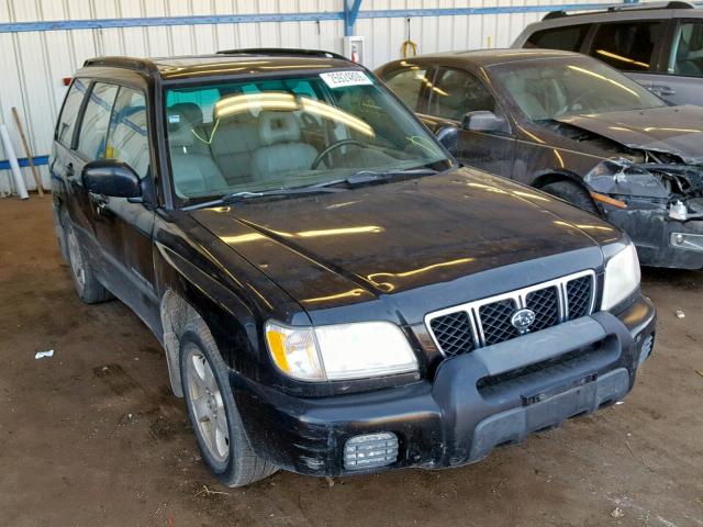 JF1SF65641H734835 - 2001 SUBARU FORESTER S შავი ფოტო 1