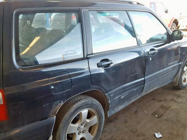 JF1SF65641H734835 - 2001 SUBARU FORESTER S შავი ფოტო 9