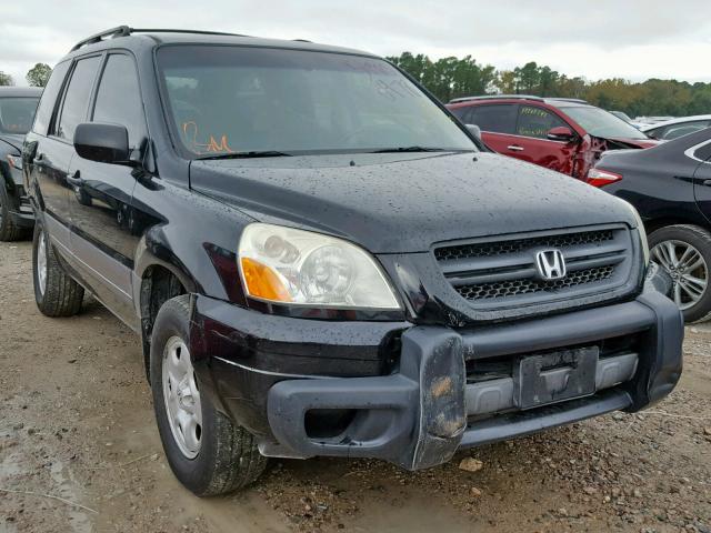 2HKYF18105H540785 - 2005 HONDA PILOT LX BLACK photo 1