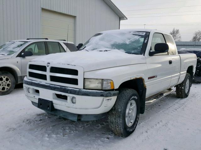 3B7HF13Z7WG227627 - 1998 DODGE RAM 1500 WHITE photo 2