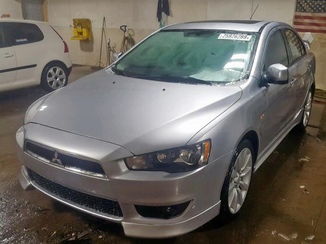 JA3AU86UX8U040140 - 2008 MITSUBISHI LANCER GTS SILVER photo 2